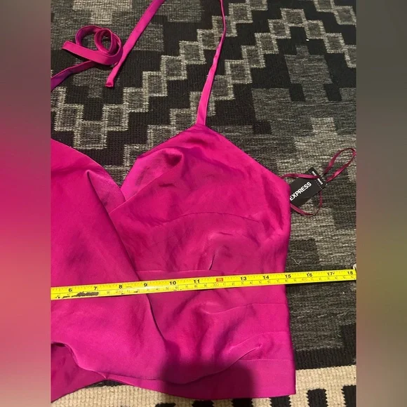 Express Fuchsia Strappy Top - Picture 3 of 4